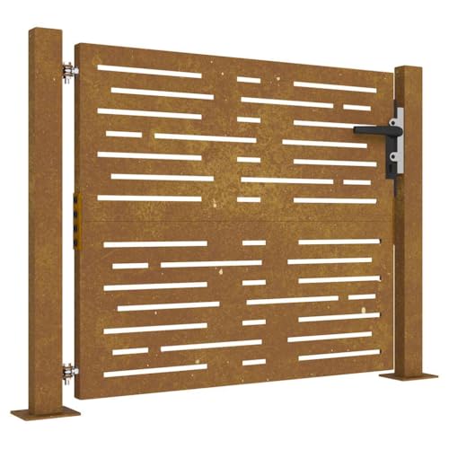 vidaXL Garden Gate, Locking Fence Gate, Hinged Gate for Patio