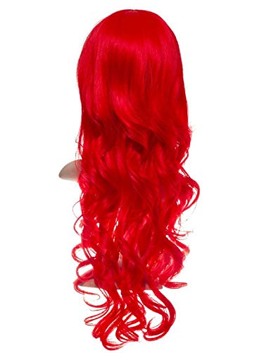 Image of Moira Synthetic Straight Artificial Hair Wig Costume Dressing Cosplay (Glitzy Red)