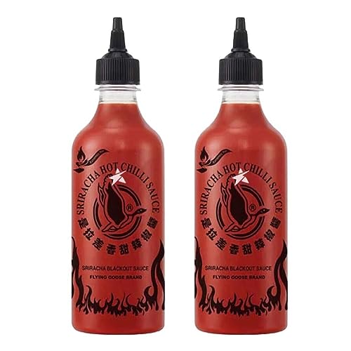 Flying Goose Sriracha Thai Blackout Sauce Super Hot Spicy Sauce (2 Packs)