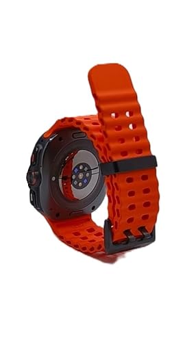 Samsung Galaxy Watch Ultra 47 mm titanio smartwatch con cinturino marino caucci? arancione misura cinturino: / / display 3 8 cm 1 5" - vue 4