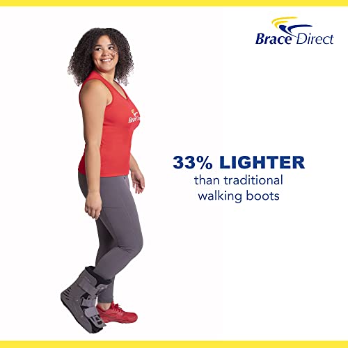 Ultra Light Air Short Walking Boot - Lightweight Pneumatic Full Shell Orthopedic CAM Walker for Foot & Ankle Recovery L4360 L4361 - S Shoe Size (Men 6.5-9 / Women 8-10)