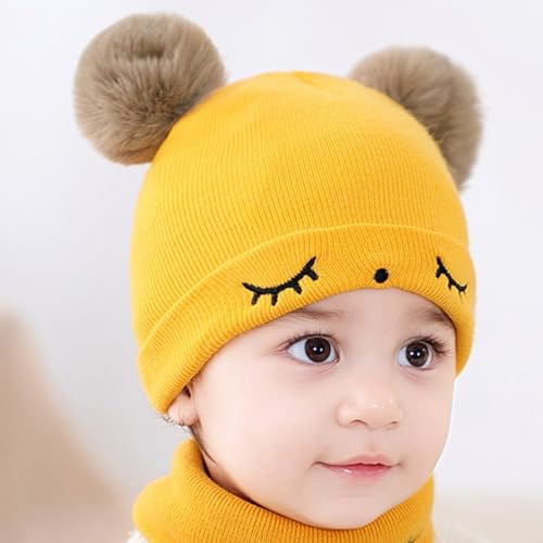 Fashion Children Solid Color Knitted Winter Hats Children Winter Outdoor Warm Newborn Baby Clothes Accessories4