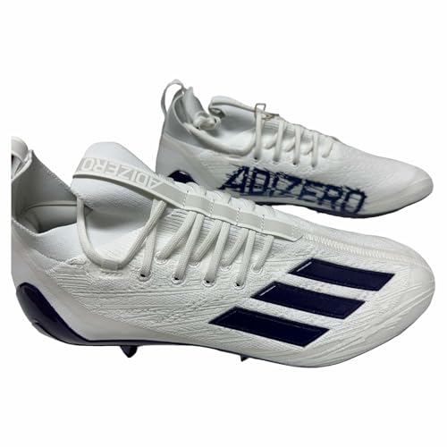 adidas Men's Adizero Primeknit Football Cleats Shoes White/Purple #HP8743 - Size Men's 13