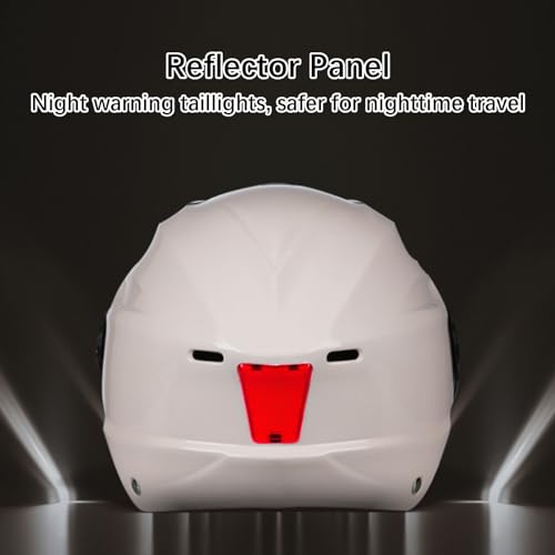 Casco scooter retro JATIBOSH resistente a rayos UV antiempañamiento 6