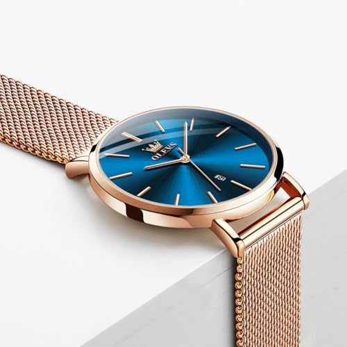 Image of OLEVS Womens Watches Classic Dress Female Wristwatch Ladies Stainless Steel Lady Watch