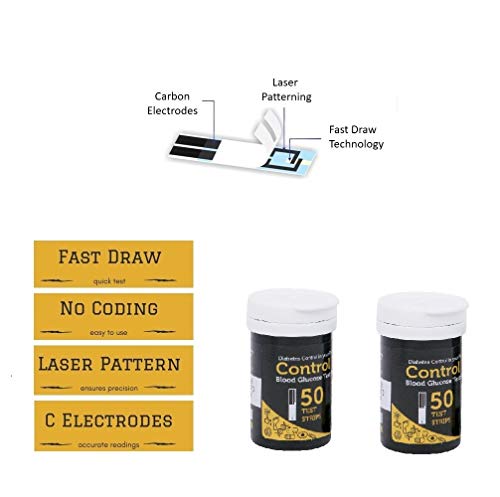 Control D Test Strips, 100 Count (Black) For control d Glucometer - Image 6