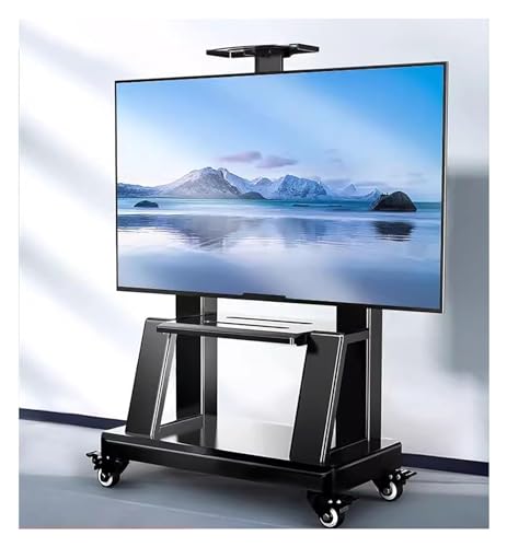 Soporte móvil para TV de 32 a 75 pulgadas negro con ruedas miniatura 1