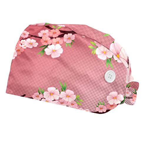 Chapeaux bouffants 2PCS pour femmes et hommes casquettes de travail ajustables
