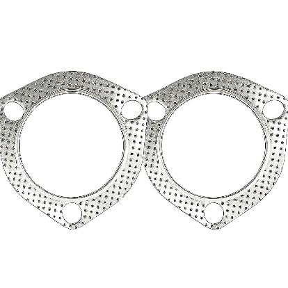 10-Pack Vibrant-Style 3-Bolt Exhaust Gasket, 2.75" ID, Universal Fit for Honda/Acura Aftermarket Exhaust Systems