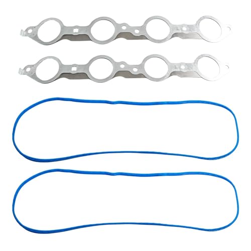 Image of KAX Gen III LS Gasket Set Compatible with Chevy Silverado 1500 2500 HD Express 3500 Suburban, GMC Sierra 1500 2500 HD, 4.8L 5.3L 6.0L LS1 LS2 LS3 LS4 LS5 LS6 Gasket Kit, OE# BTR73450