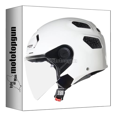 Casque jet Nolan n30-4 t Commuting Classico blanc taille S pour moto