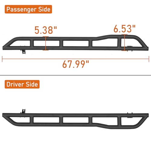 Estribos laterales para Toyota 4Runner 2010-2024 en acero negro miniatura 5