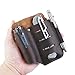VIPERADE PJ15 Funda multiherramienta para cinturón, organizador de bolsillo EDC para hombres, bolsa de cuero con llavero, soporte para bolígrafos, herramientas funda para cuchillo de cuero marrón