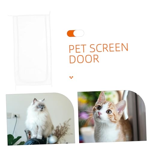 Puerta mosquitera para gatos COLLBATH con malla duradera resistente y cremallera 8
