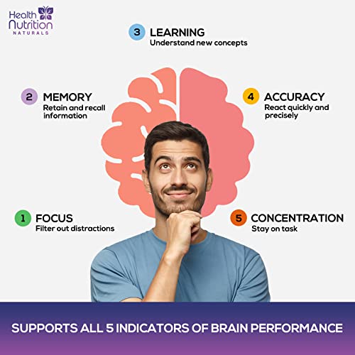Brain Booster Supplement To Support Focus - Brain Supplement For Memory Support, Clarity, Energy And Concentration Support With, Bacopa Monnieri, And Phosphatidylserine - 120 Capsules #TOP6