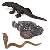 Safari Ltd. Venomous Creatures TOOB - 9 Figurines: Toad, Snake, Ray, Komodo Dragon, Tarantula, Centipede, Scorpion, Stone Fish, Cobra - Educational Toy Figures For Boys, Girls & Kids Ages 3+