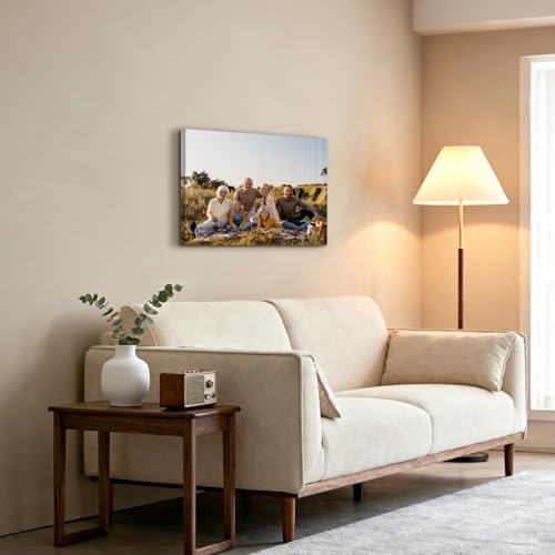 Personalized Photo Canvas Wall Art, Custom Canvas Prints with Your Photos,Ready to Hang, Ideal Housewarming Wedding Birthday Gift for Family Friends (HORIZONTAL PHOTO, 20" L x 16" W) - Image 4