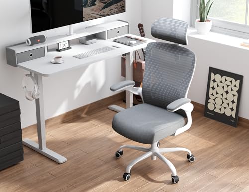 Ergalithic Ergonomic Office Chair Computer Desk Chair Comfy, Gaming Chair, Office Chair with Lumbar Support, Mesh Office Chairs with Headrests, Desk Chair for Long Hour(Grey) image 8