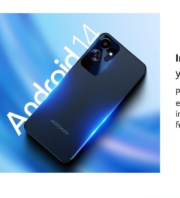 acerpure Acerone Liquid 4G Smartphone (Blue, 4GB RAM, 64GB Storage) with 6.5" IPS Display, 20MP Rear Camera, 5000mAh Battery, Android 14, Octa-Core MT6765 Processor view 2