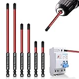 Phillips Slotted Bits for Electricians, LATTOOK 6PCS...