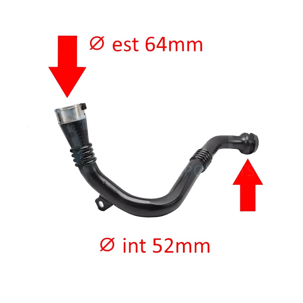Wieln - Manguito intercooler compatible con Renault Scenic III, Megane III 1.9 DCI 8200804000 Tubo turbo aire de plástico