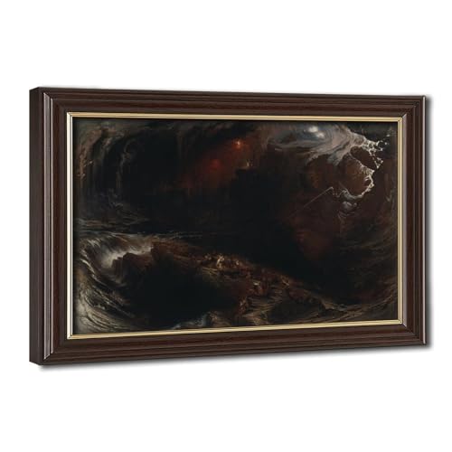 The Deluge John Martin impression sur toile pour décorer un bureau moderne