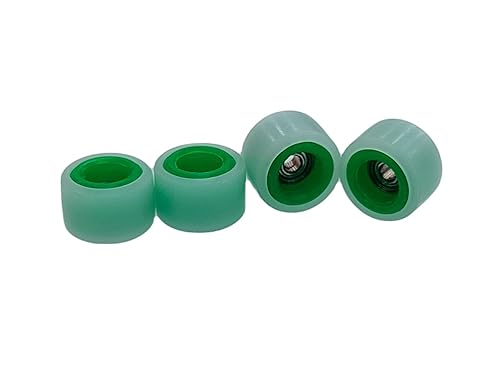 Miniatura 2 de Ruedas transparentes para diapasón, capa de color incrustada, ruedas de patineta con dedos calientes, ruedas de rodamientos ultra giratorios, 0.307