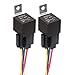 Produktbild Gebildet JD2914 24V 40A SPDT 5-Pin Auto Relais mit Steckdose, 5-Polig KFZ Fahrzeug Motor Relais mit Drähte,Umschalt Relais, Pack of 2