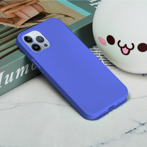Image of ArmourPro Silicone Back Case for iPhone 15 Pro Max Soft-Touch Case | Warm Blue