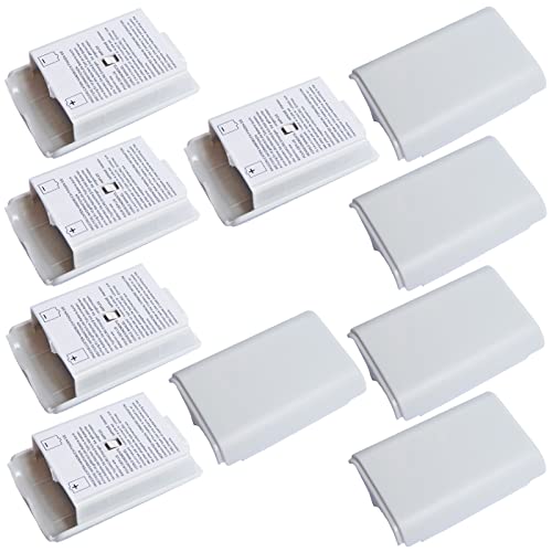 10X Battery Cover Case For Xbox 360 Wireless Controller,Replacement Battery Pack Shell Compatible With Xbox 360 - White #TOP6