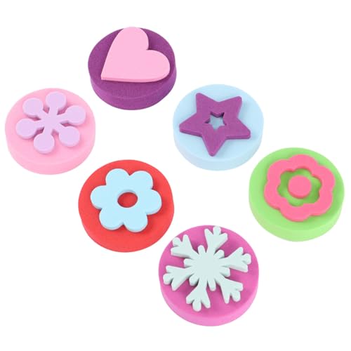 EXCEART EVA�f��12���� �����؎�Z�b�g �n���͈�ފG��X�^���v �c������ �w�Z�pDIY���G�����c�[�� �����_���J���[ �����_���J���[