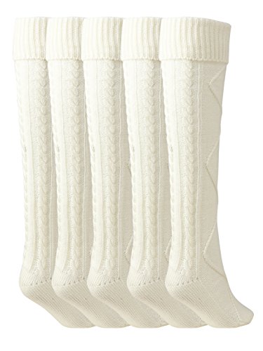 Floral Find Women's Cable Knit Knee-High Winter Boot Socks Extra Long Thigh Leg Warmers Stocking4