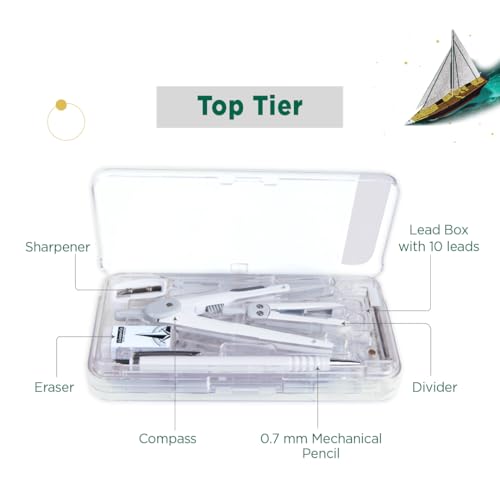 Image of Classmate Explorer Geometry Box | Transparent Geometry Box