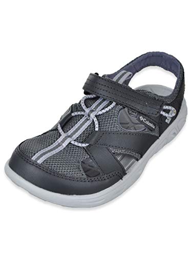 Columbia Unisex-Kid's Youth TECHSUN Wave Sport Sandal, Shark, Grey ice, 1 Regular US Little Kid