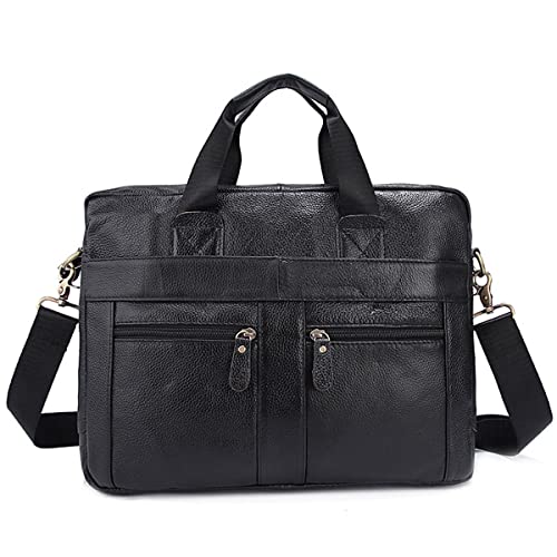 Messenger Bag, Men's Briefcases Leather Lawyer/Office Bag for Men Laptop Bag Leather Briefcases Bag for Documents
