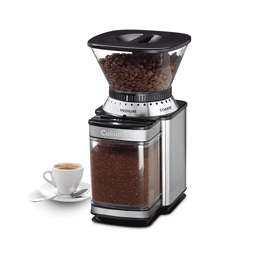 Comparison: Best Espresso Bean Grinder 6 Cuisinart Coffee Grinder, Electric One-Touch Automatic Burr Coffee Grinder with 18-Position Grind Selector, Cup Size Selector for 4 – 18 Cups, DBM-8P1, Black Stainless