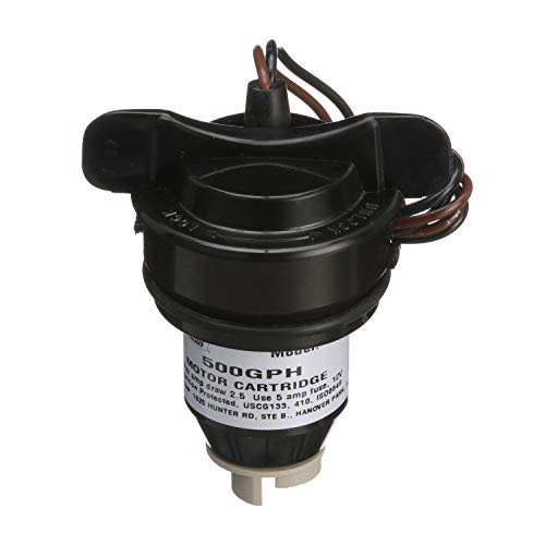 Seachoice Submersible Bilge Pump Replacement Motor Cartridge, 500 GPH, 2.5 Amps, 12V DC