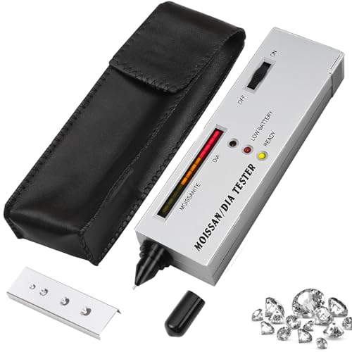 Diamond Tester Professional Moissan LED Indicator Tester Moissanite Detector Pen Jewelry Tool Gemstone Detector for Jewelers