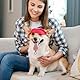 LATRAT Hunde Baseballmütze, Basecap Verstellbar Sonnenschutz Hut Hundecap mit Ohrlöchern Sommer Schattierungshut Outdoor (Rot, M)