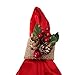 Set of 6-Christmas Napkin Ring-Burlap Christmas Napkin Holders with Pinecone and Berries