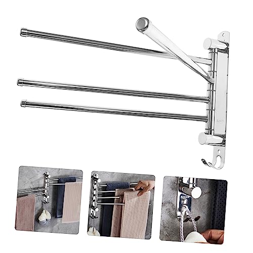 Porte-serviettes mural acier inoxydable anti-rouille durable - 6