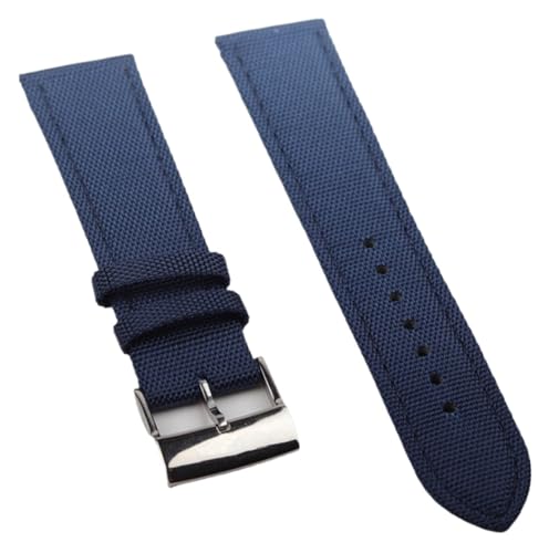 Bracelet montre cuir nylon vert 22 mm compatible Breitling YGUK0J