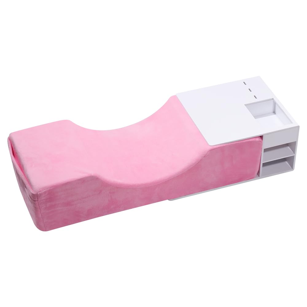 Oreiller d'extension de cils en forme U lavable pour salon de beauté