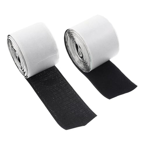 SWOOMEY 2 Rolls Self Adhesive Guitar Fastener Tape Hook Loop Strips for Effects Pedals Durable Reliable Guitar Accessories for Secure Mounting