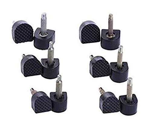 6 Pairs Women Lady Black Non-slip U-shape Heel Tips High Heel Repair Tips Caps Protectors Shoes Replacement Dowels For Minimizes Squeaking Of High-heeled Shoes (Size 8, 9, 10 mm)