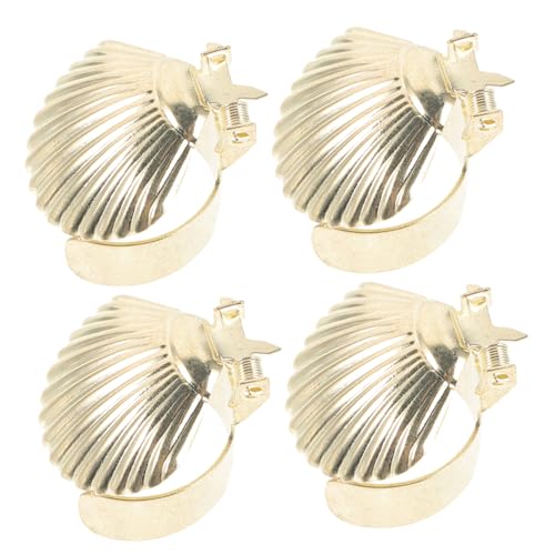 TOPPERFUN Éteignoir à Bougie Automatique en Métal Doré, Petit Éteignoir à Bougie Set De 4 Pièces, Outil pour Éteindre Les Bougies en Toute Sécurité, Adapté Usage Domestique