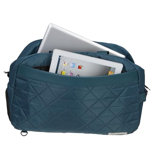 Image of Kenneth Cole REACTION Emma 15 inch Convertible Duffel Carry On for Gym and Travel Bag, Deep Teal