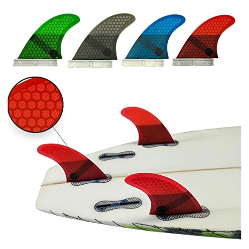 Aletas de Surf L Set de 3 Unidades de Panal para Tabla de Remo y Kayak 3