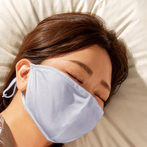 アルファックス 保湿 マスク 就寝用 純シルクおやすマスク パープル