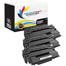 Compatible 55A CE255A Black Toner Cartridge Replacement for HP LaserJet P3010 P3015 P3015D P3015DN P3015X Printers 6,500 Pages - 3 Pack